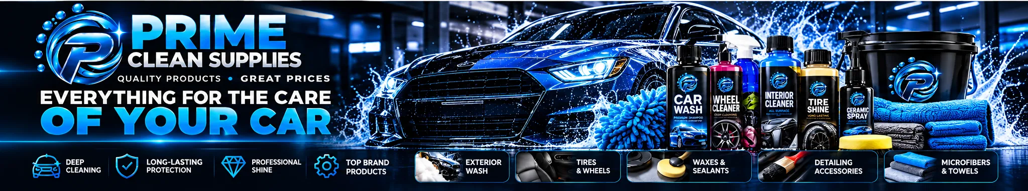 Prime Clean Supplies — car care products and accessories